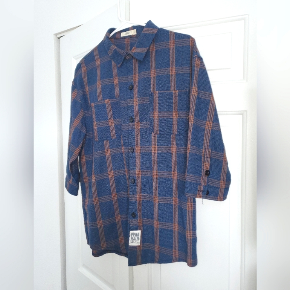 3/4 Sleeve Flannel